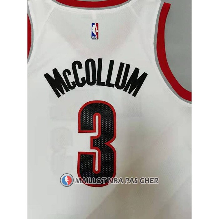 Maillot Portland Trail Blazers C.j. Mccollum Association 2020-21 Blanc